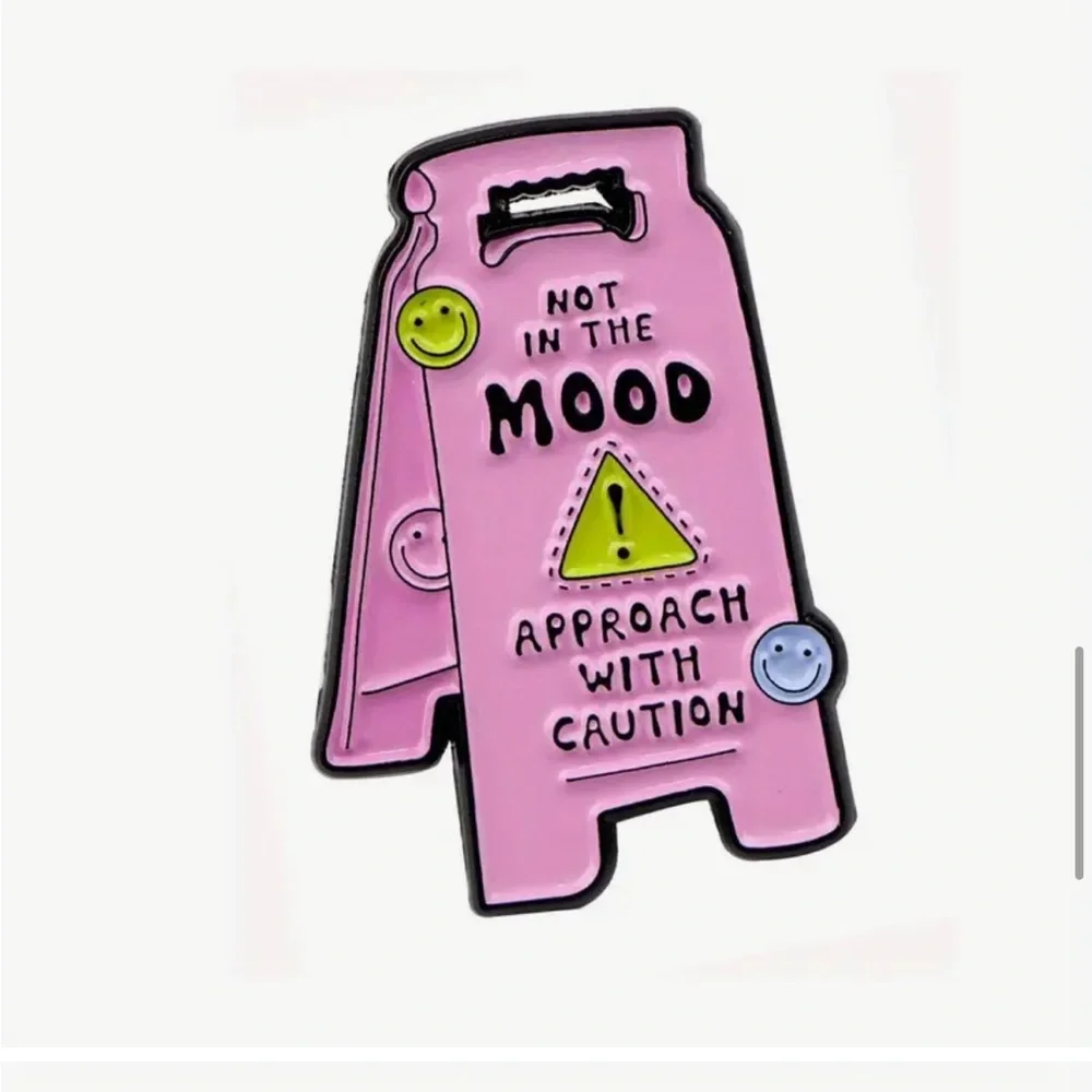 Caution Sign Pin-NEW